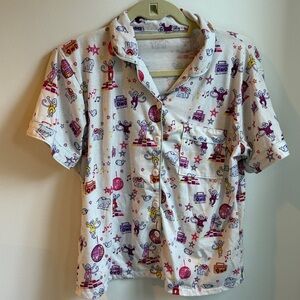 Roller Rabbit Boogie monkeyland polo pajama shirt